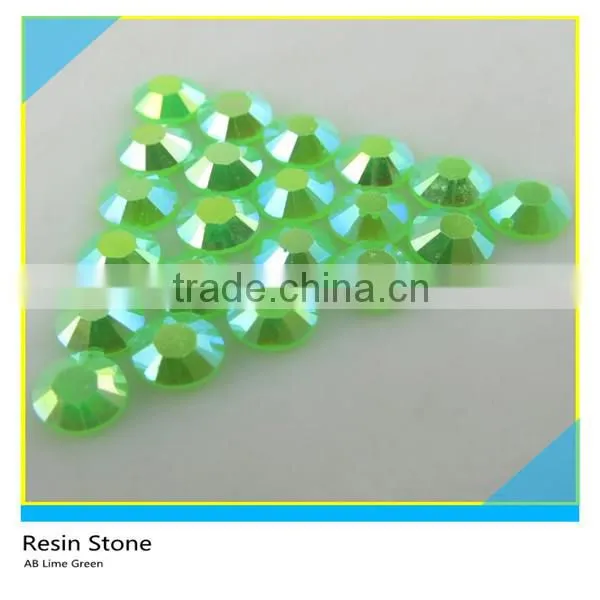 Flat Back Resin Stone AB Clear Round Ss20 5mm 100 Gross 14400 Pcs photo-5