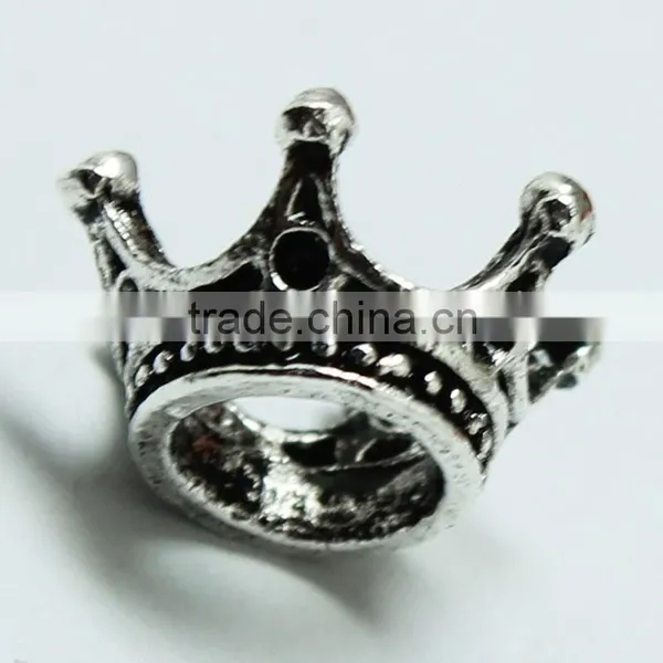 Lead Free Nickle Free Pdora Crown Shape Zinc Alloy Beads for Bracelets and Necklaces photo-3