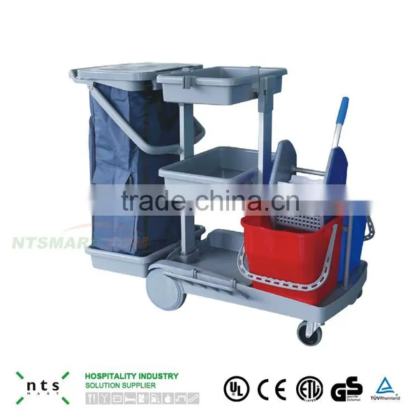 Plastic Hall Cleaning Mop Bucket Trolley photo-3