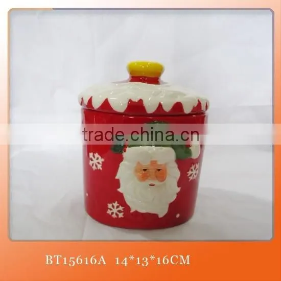 Hand Painting Christmas Tree Ceramic Cookie Jars photo-2