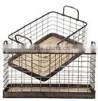 Retro Vintage Mess Iron Grill Basket