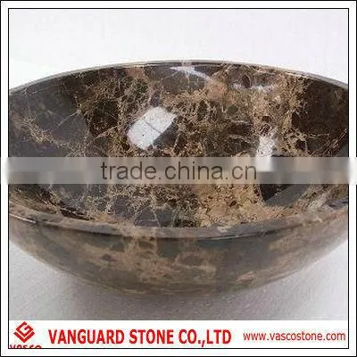 Dark Emperador Marble Sink, Marble Sink