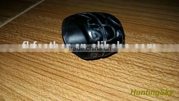 Traditional Handmade OX Horn FuHao Ring On The Thumb Customize Thumb Ring photo-2