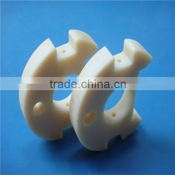 Engineering Plastic Cnc Milling Machining Custom Pa66 Square Hole Bushing photo-4