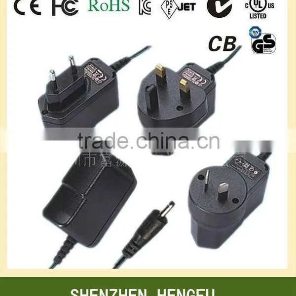 12W Series 6V 1.5A 7.5V 1A 9V 1A 12V 1A AC DC Power Adapter