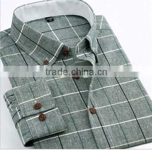 Custom Made Stylish Check Shirts for Men 100% Polyester Shirts photo-2