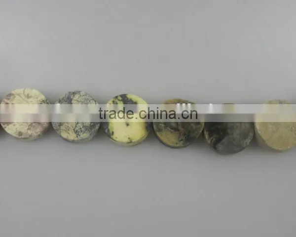 Wholes Loose Gemstone Rondelle Yellow Turquoise Rondelle Beads for Jewelry photo-6