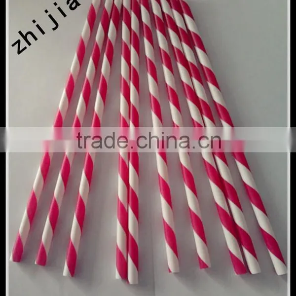 Colorful Plastic Wrapped Acrylic Red Straw photo-3