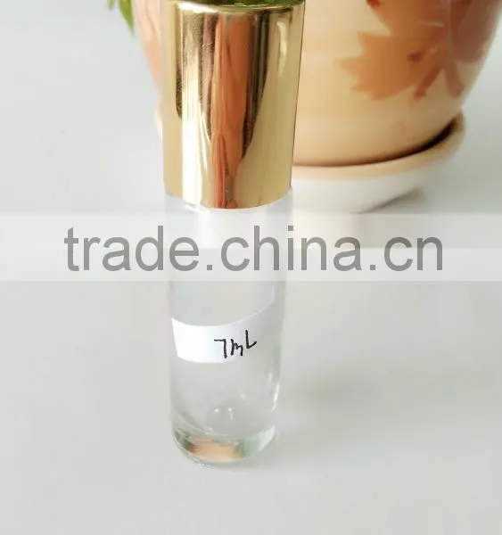 7ml Glass Roll on Essential Oil Bottles With Golden Aluminum Cap