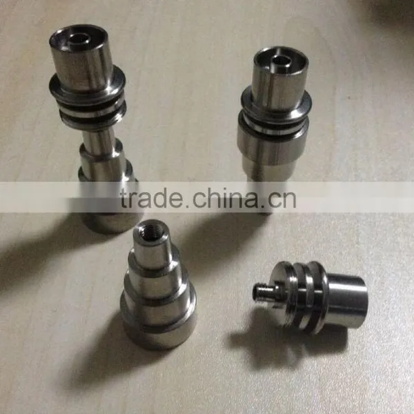 10/14/18mm Male&female Adjustable Grade 2 Titanium Domeless E-Nail Nail for 15.8mm Enail Coil