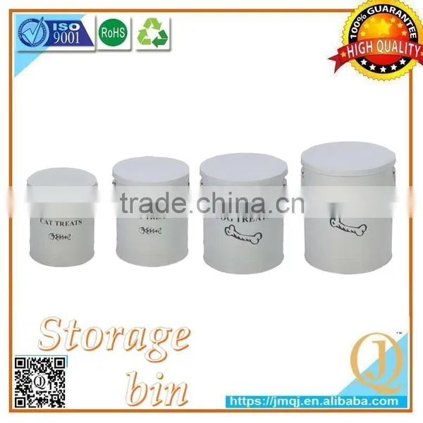 China Wholesales Airtight Metal Dog Food Container With Scoop photo-3