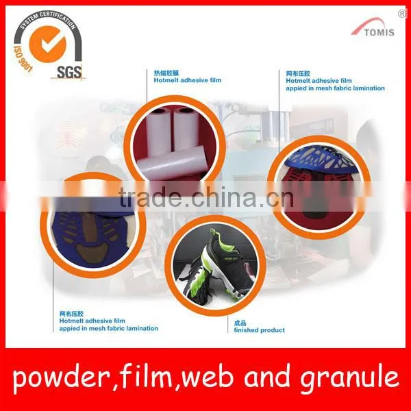 PES/copolyester Hotmelt Adhesive Film for Mesh Fabric Lamination for Shoes photo-2