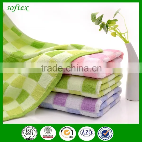 70x140cm 400g Cotton Luxury Checkered Jacquard Bath Towel photo-2