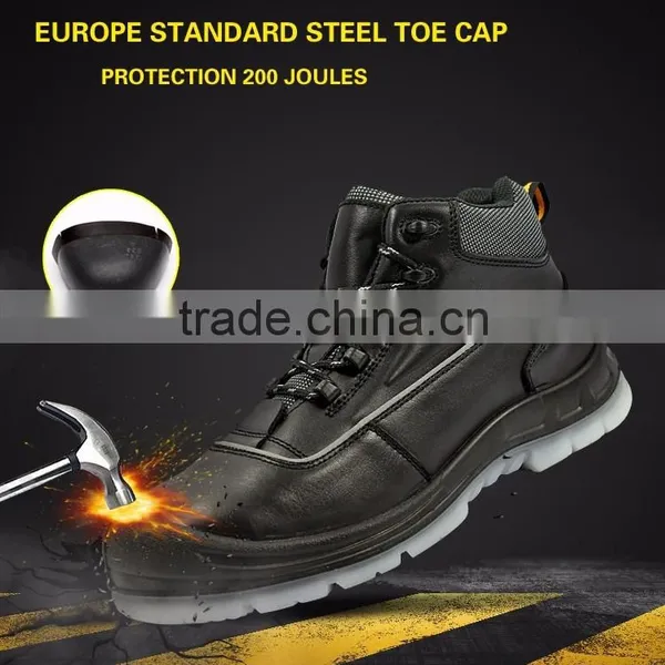 China Cow Split Leather Cat Safety Shoes photo-6