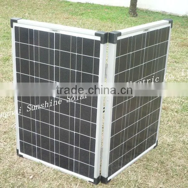 120w(60w*2) 12V Folding Solar Panel With CE for Camping photo-2
