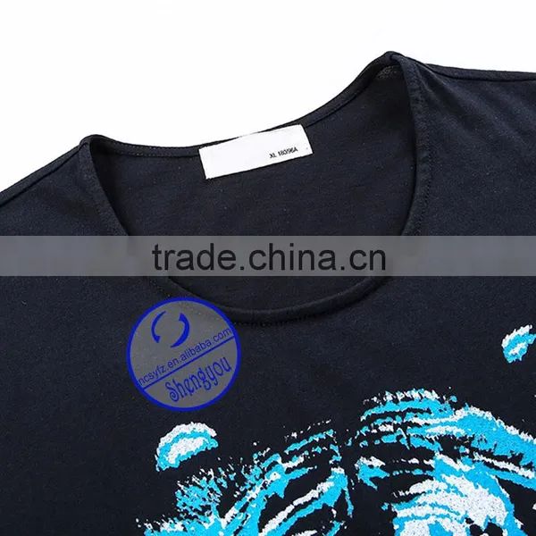 Custom Made 100% Polyester Mens Printed Stringer Tank Top photo-5