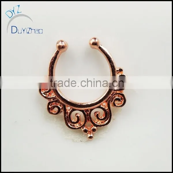 Fashion Fancy Nose Ring Non Piercing for Septum Clicker photo-2