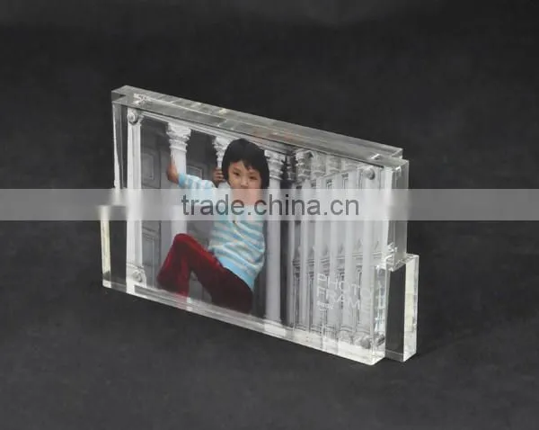 22mm Transparent Acrylic Magnetic Photo Frame Bolck photo-3