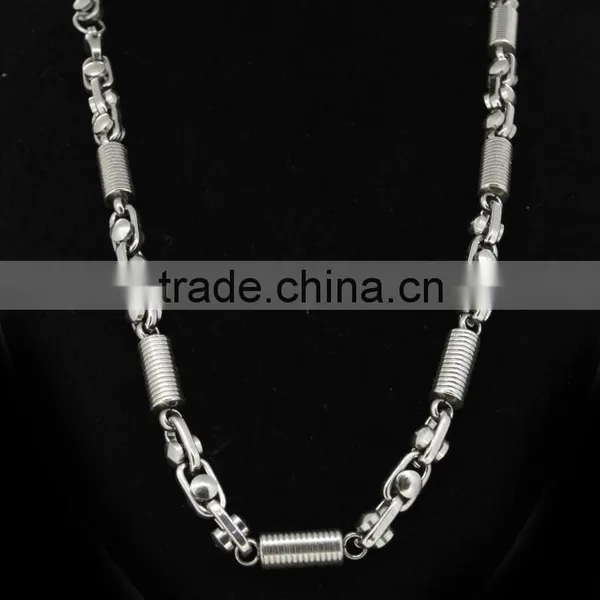 2015 Latest Design Long Big Stainless Steel Chain Necklace