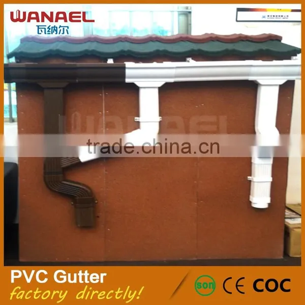 Saving Enegy Building Material White Gutter System, Factory Direct Sell Gutter Drain photo-3