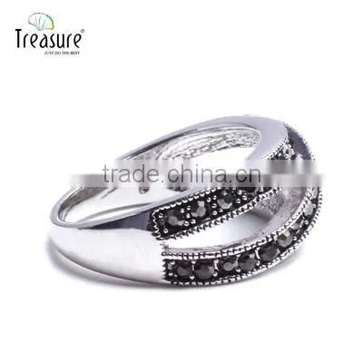 China Wholesale Jewelry Diamond Zircon Ring 925 Silver Ring Body Jewelry photo-3