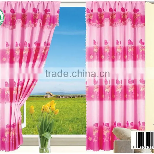 YH103 15 Years Top-rated Golden Seller Newest 100% Polyester Printed Finished Curtain