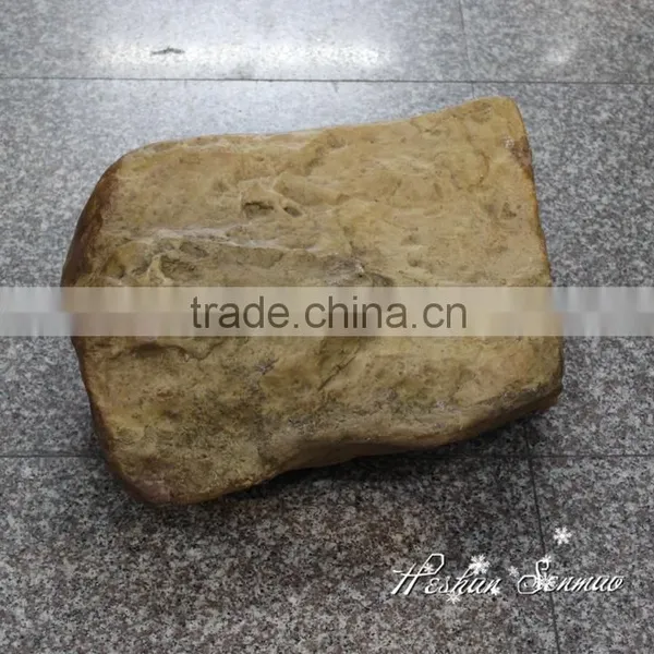 Special Shape China Manufacture Artificial Firberglass Stone for Garden Decoration photo-2