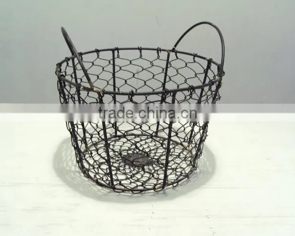 Powder Coated Iron Wire Egg Basket