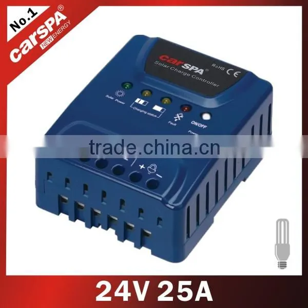 Pwm Solar Charger Controller With dc Output Load,solar Controller 12v 24volt 25amp