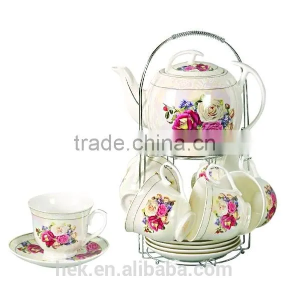 Flower Bone China Tea Set photo-4