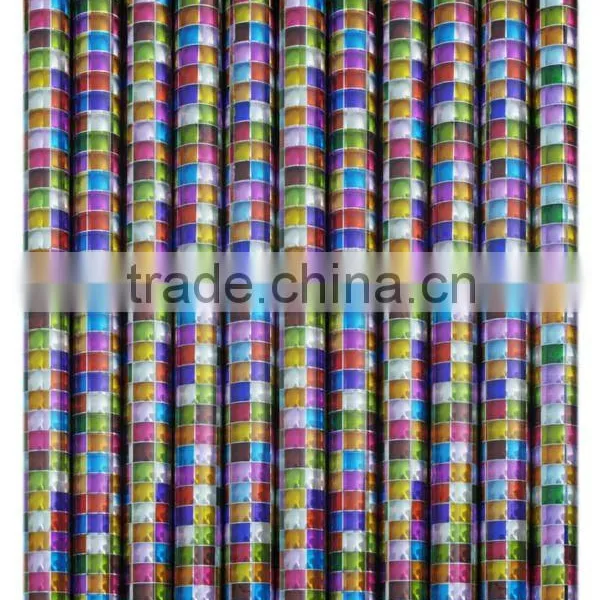2012 PET Colored Multi-lens Gift Roll Wrap