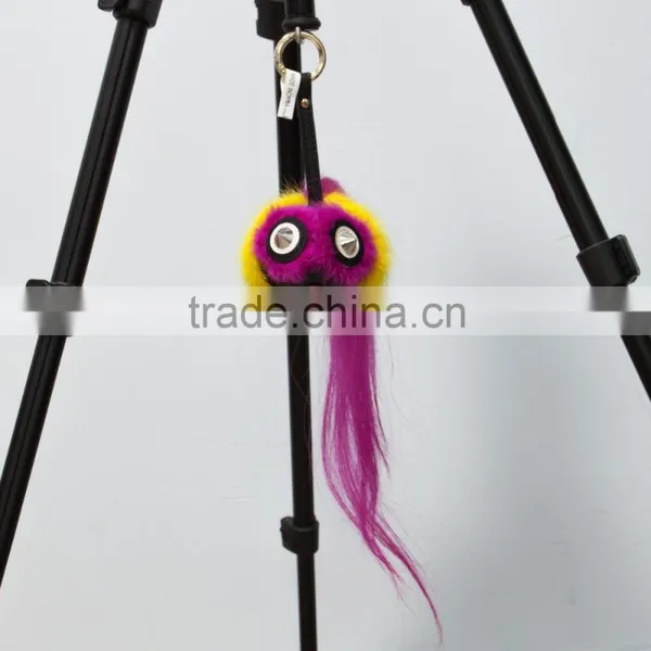 Cute Fox Fur Monster Keychain photo-6