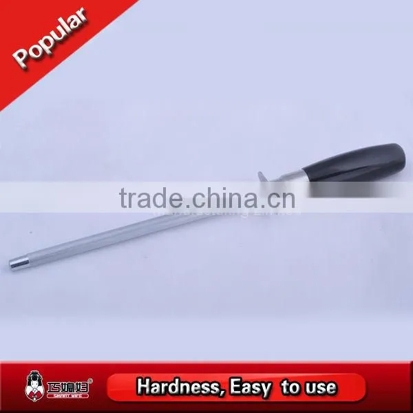 Durable carbon steel sharpener with ABS handle