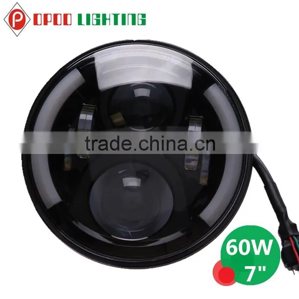 Hi/Low 60W Jeep Wrangler 7inch Led Headlight With DOT Certificate photo-2