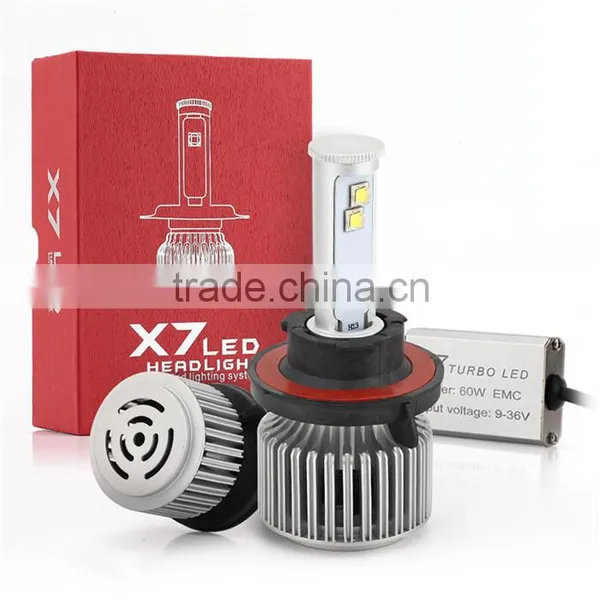 Excellent Lumen 4800lm 9-36v 360Degree X7 Car Led Headlight H13 photo-2