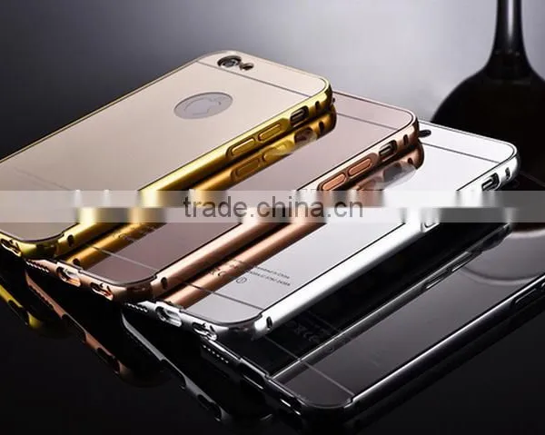 Aluminum Metal Mirror Case +PC Back Cover For Samsung Galaxy S7&S7edge photo-4
