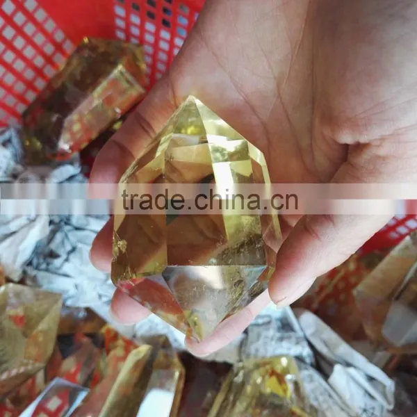 Wholesale Natural Rock Polished Citrine Quartz Points for Sale photo-4