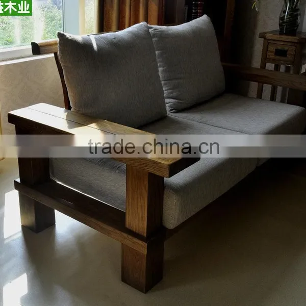 Classical Design Wooden Frame Sectional Sofa/Solid Wood Sofa photo-3