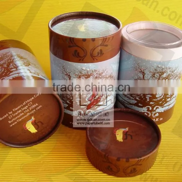 Custom Tea Paper Tube Packge With Logo Print