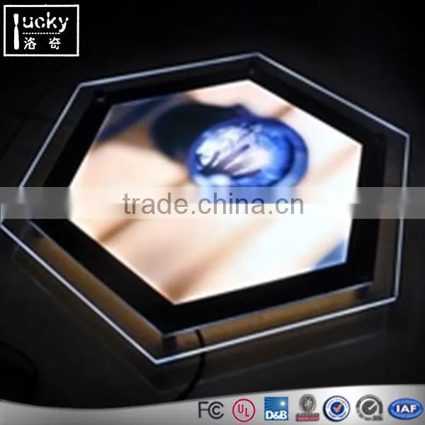 Wall Mount Acrylic Led Light Sign ,hot Sale Led Light Box Advertise for Display photo-2