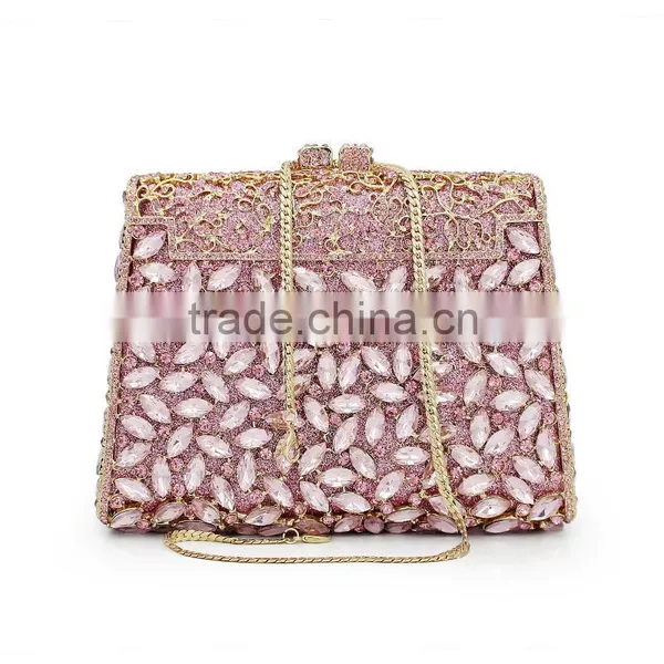 Hard Shell Crystal and Rhinestone Evening Bags (88142A-P2) photo-6