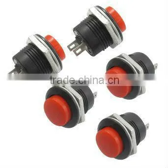 Amico 5 x Momentary SPST NO Red Round Cap Push Button Switch AC 6A/125V 3A/250V