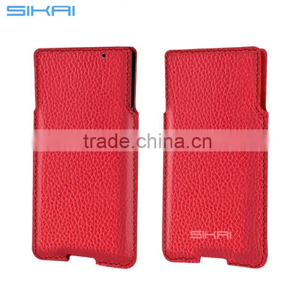 New Genuine Original Lackberry Priv Black Leather Pocket Sleeve Case Cover Pouch for Blackberry Priv Case photo-4