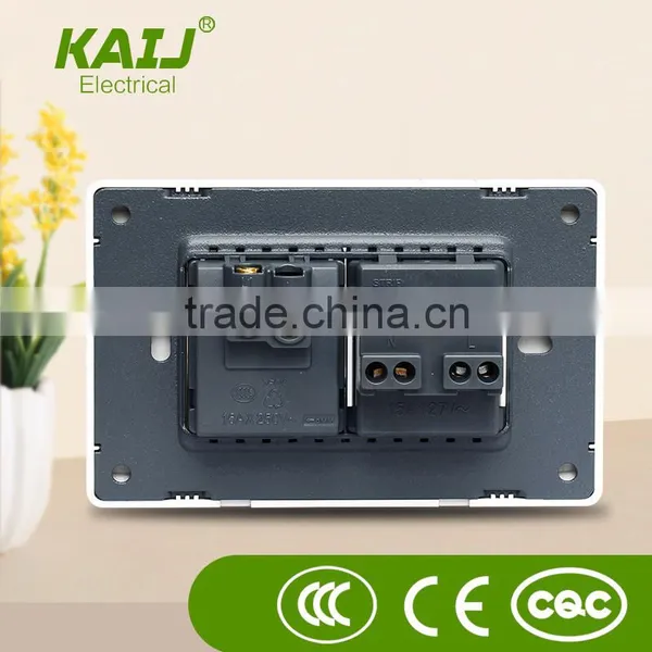 Wall Mount Power Electrical 1 Gang 2 Pin Multi Lighting Switch Socket Outlet and Plug With Lighting Indicator photo-2