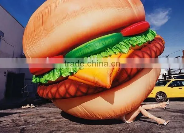 M Giant Helium Inflatable Hamburger for Promotion