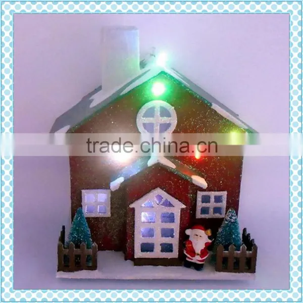 China Supplier Handmade Wholesale Christmas Lighting, Christmas Paper House Lighting photo-2