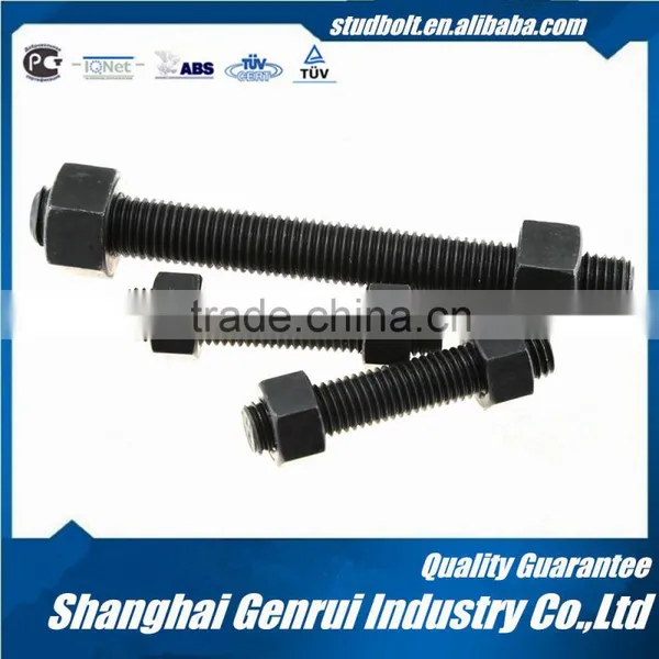 High Quality Black Color 1/4 -4 Inch Astm A193stud Bolt b7 photo-2