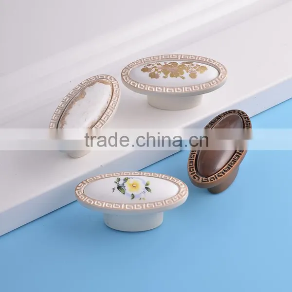 Supplier Wholes Qualified Wenzhou Zinc Alloy Ceramic Furniture Cabinet Cheap Hardware Knobs photo-4