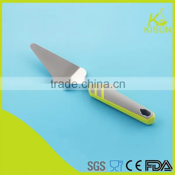 New Item Kitchenware Soft Handle Stianless Steel 18-0 Pizza Tool Pancake Turner photo-2