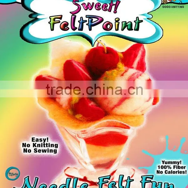 DIY Wool Felt Strawberry Icecream Dessert Craft Kit